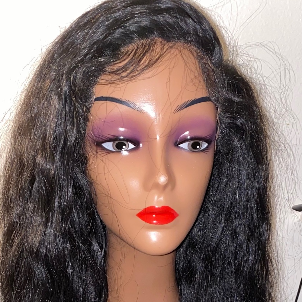 Synthetic wig long